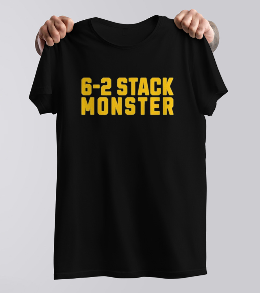 6-2 Stack Monster Football Defense Strategy T-Shirt