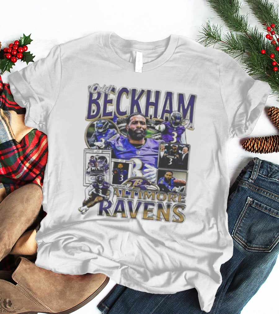 Odell Beckham Baltimore Ravens Highlight Images T-Shirt