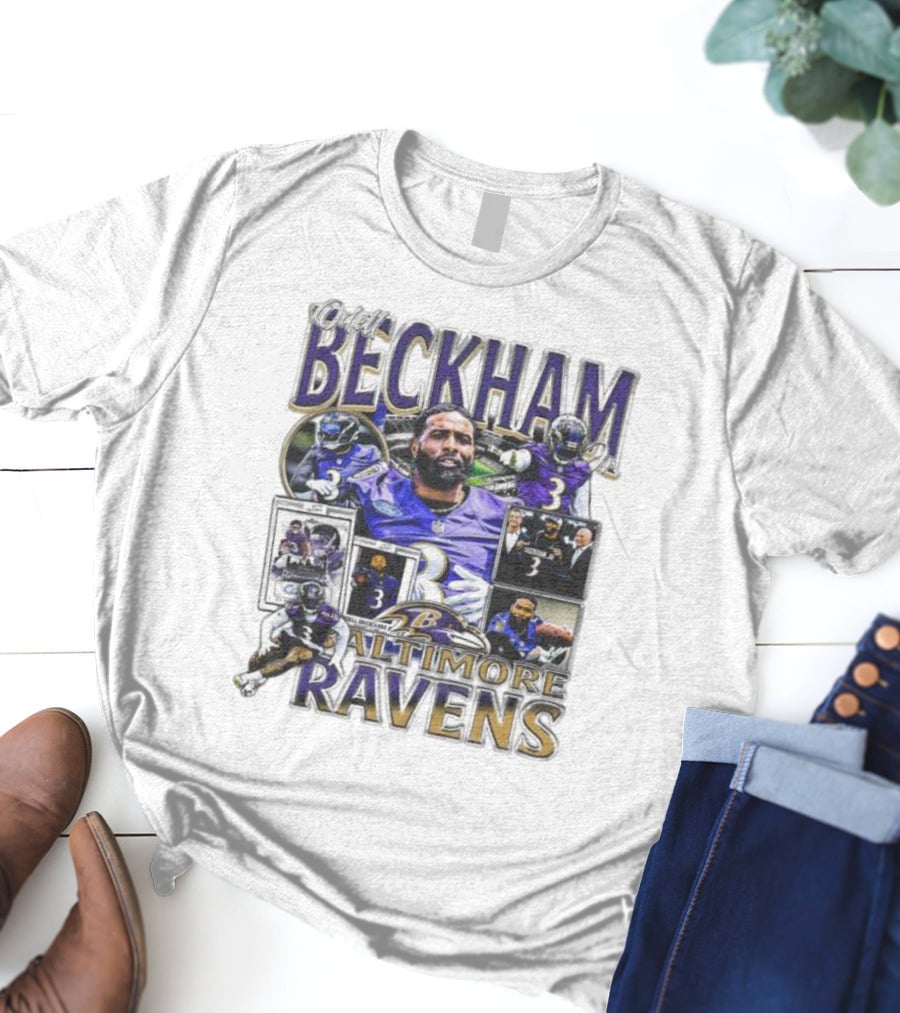 Odell Beckham Baltimore Ravens Highlight Images T-Shirt