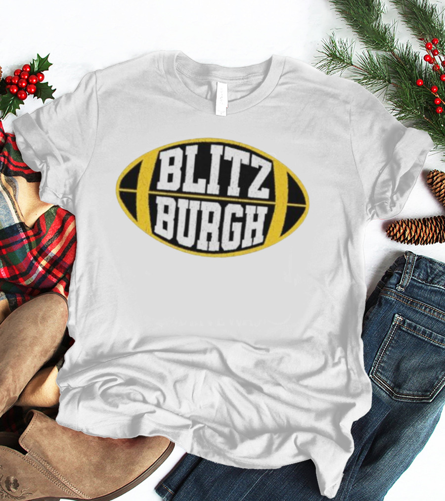 Blitz Burgh Football Logo Steelers T-Shirt