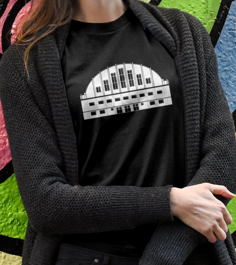 Butler Basketball Hinkle Fieldhouse Arena Architecture T-Shirt