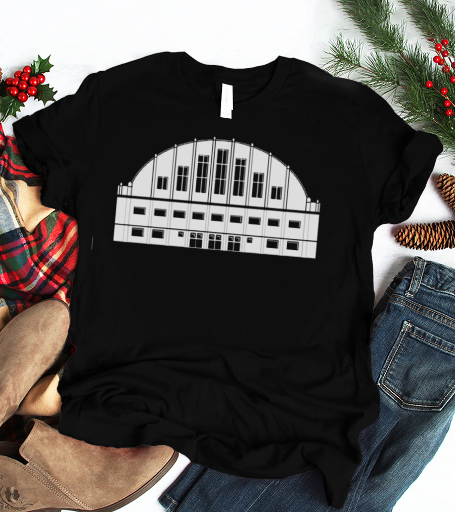 Butler Basketball Hinkle Fieldhouse Arena Architecture T-Shirt