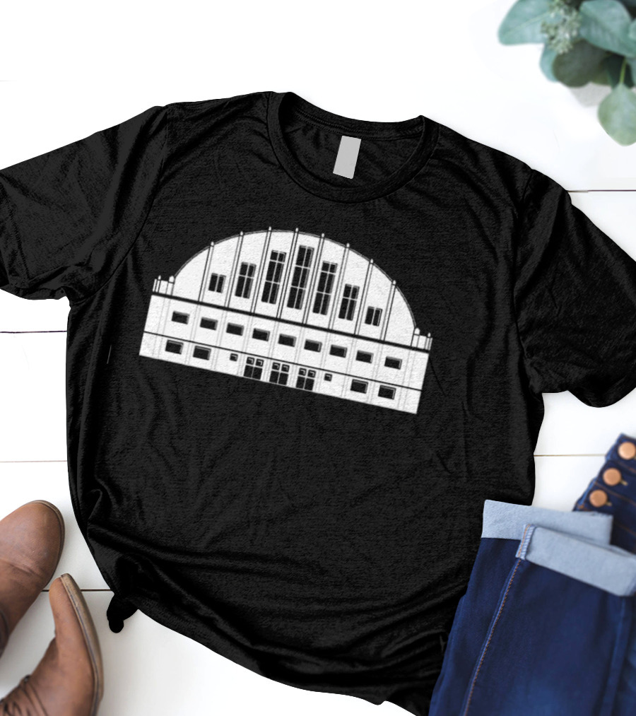Butler Basketball Hinkle Fieldhouse Arena Architecture T-Shirt