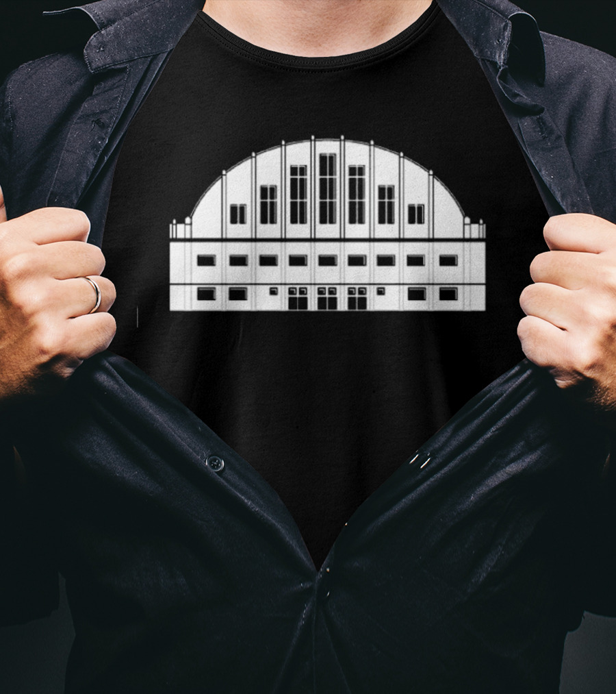 Butler Basketball Hinkle Fieldhouse Arena Architecture T-Shirt