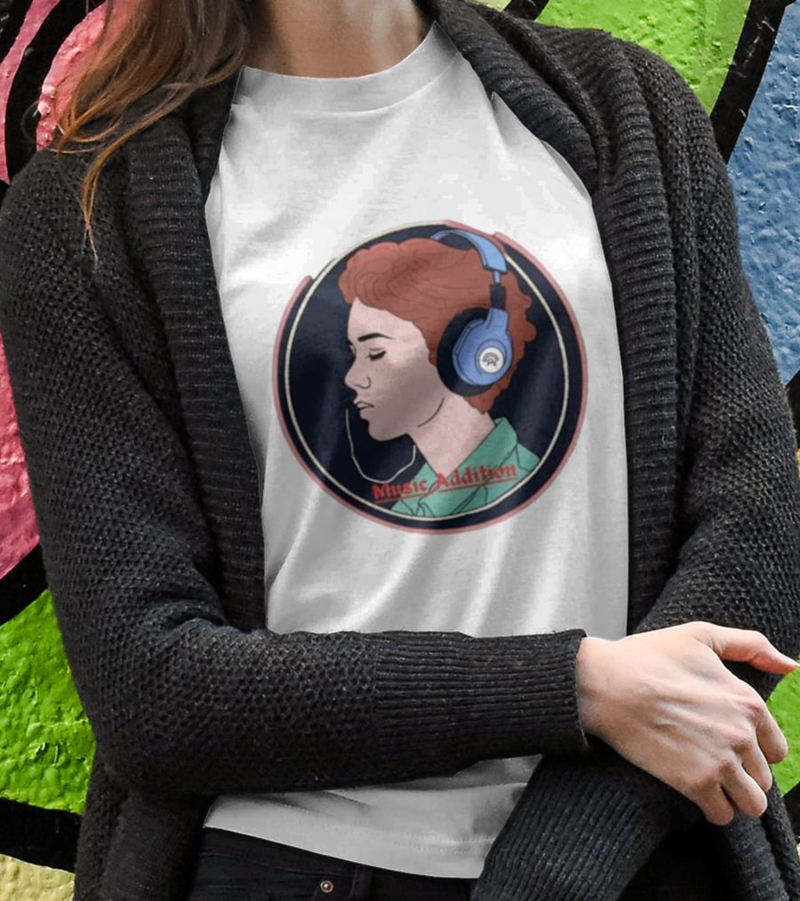 Music Addition Groove In Style Headphone Harmony For Enthusiasts T-Shirt