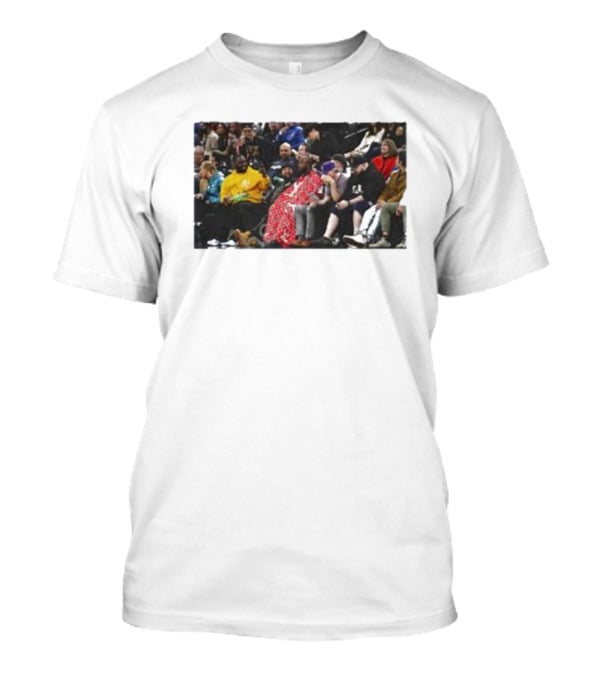 Jidion Getting A Haircut Courtside At NBA Game T-Shirt