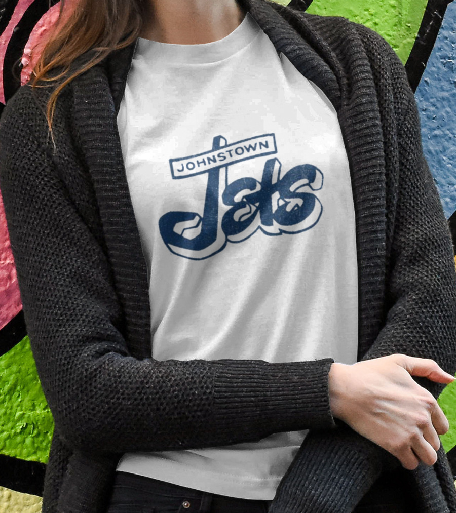 Johnstown Jets Hockey 1950s Retro Script T-Shirt