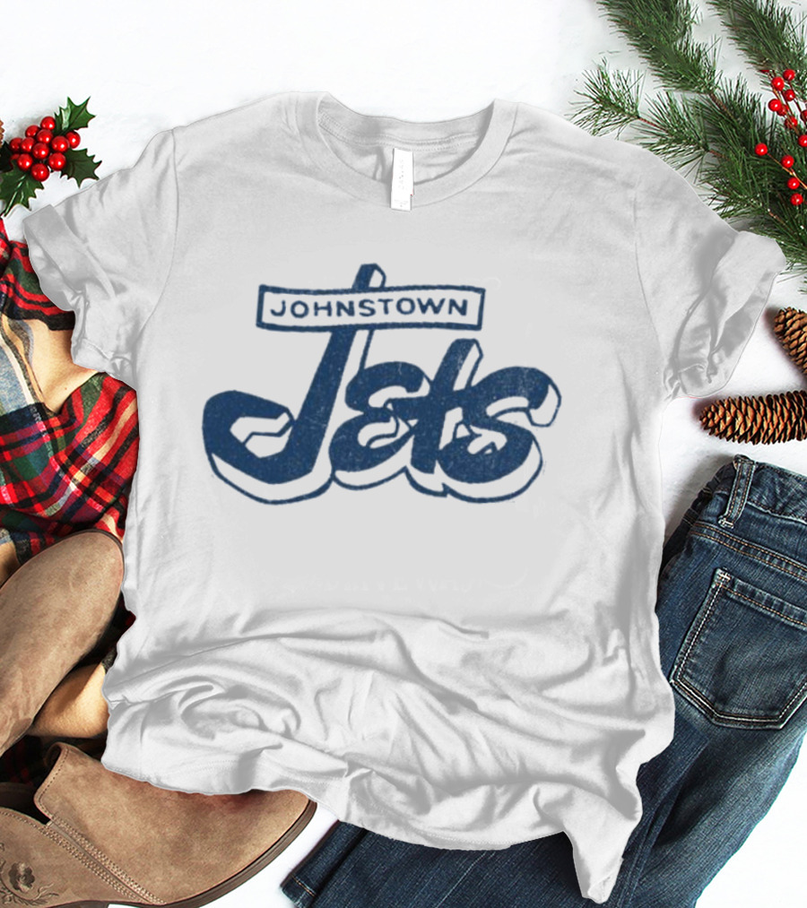 Johnstown Jets Hockey 1950s Retro Script T-Shirt