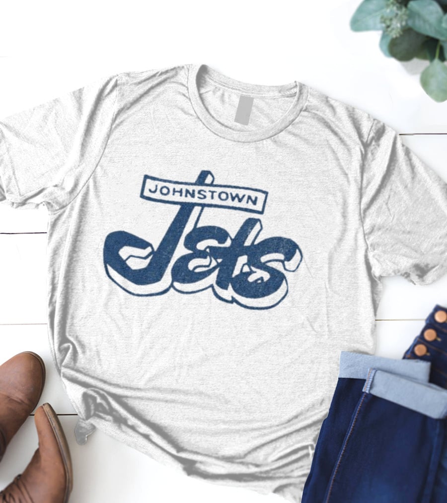 Johnstown Jets Hockey 1950s Retro Script T-Shirt