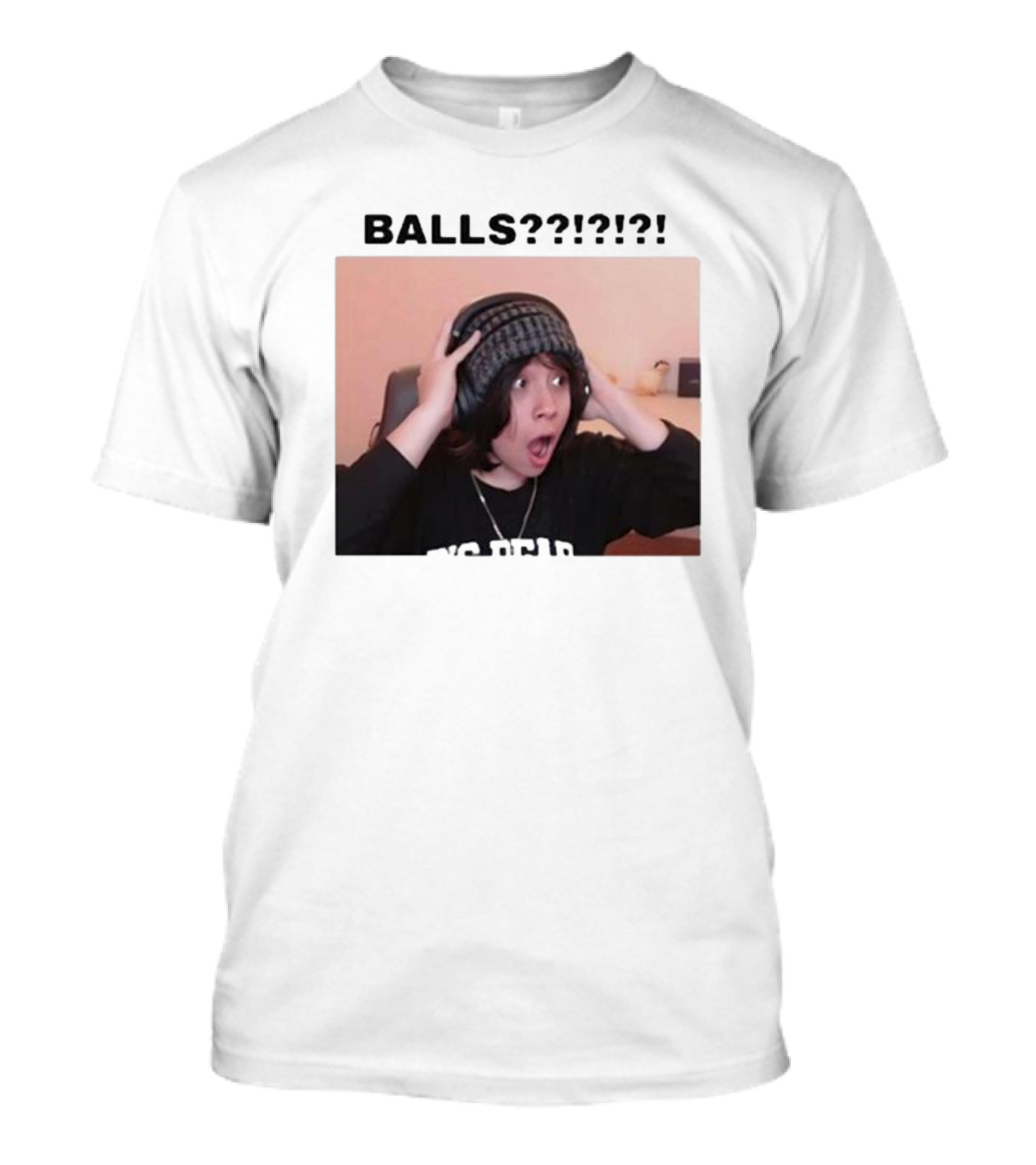 Liz Qcktycult Balls Quackity Reaction Surprise Image T-Shirt