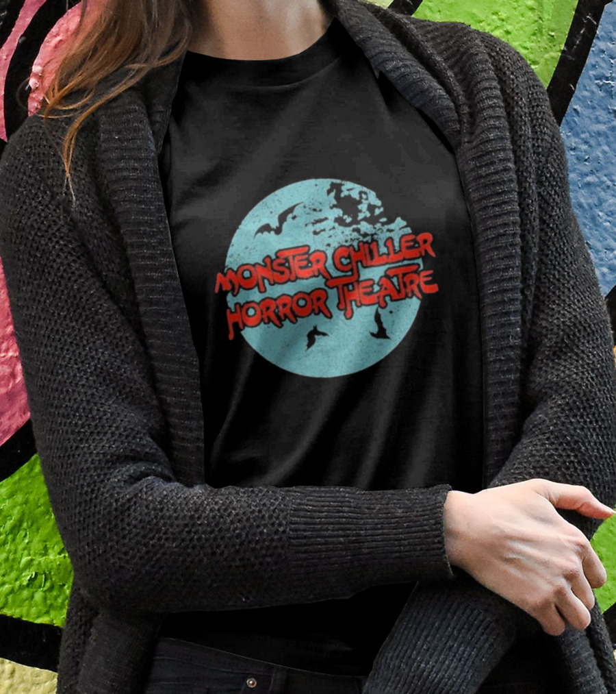 Monster Chiller Horror Theatre Moon Bats T-Shirt