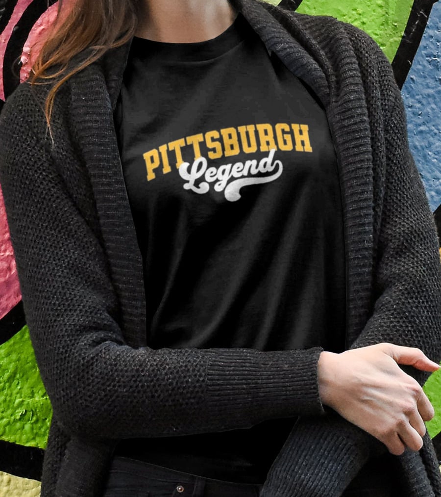 Pittsburgh Legend Classic Yellow And White T-Shirt