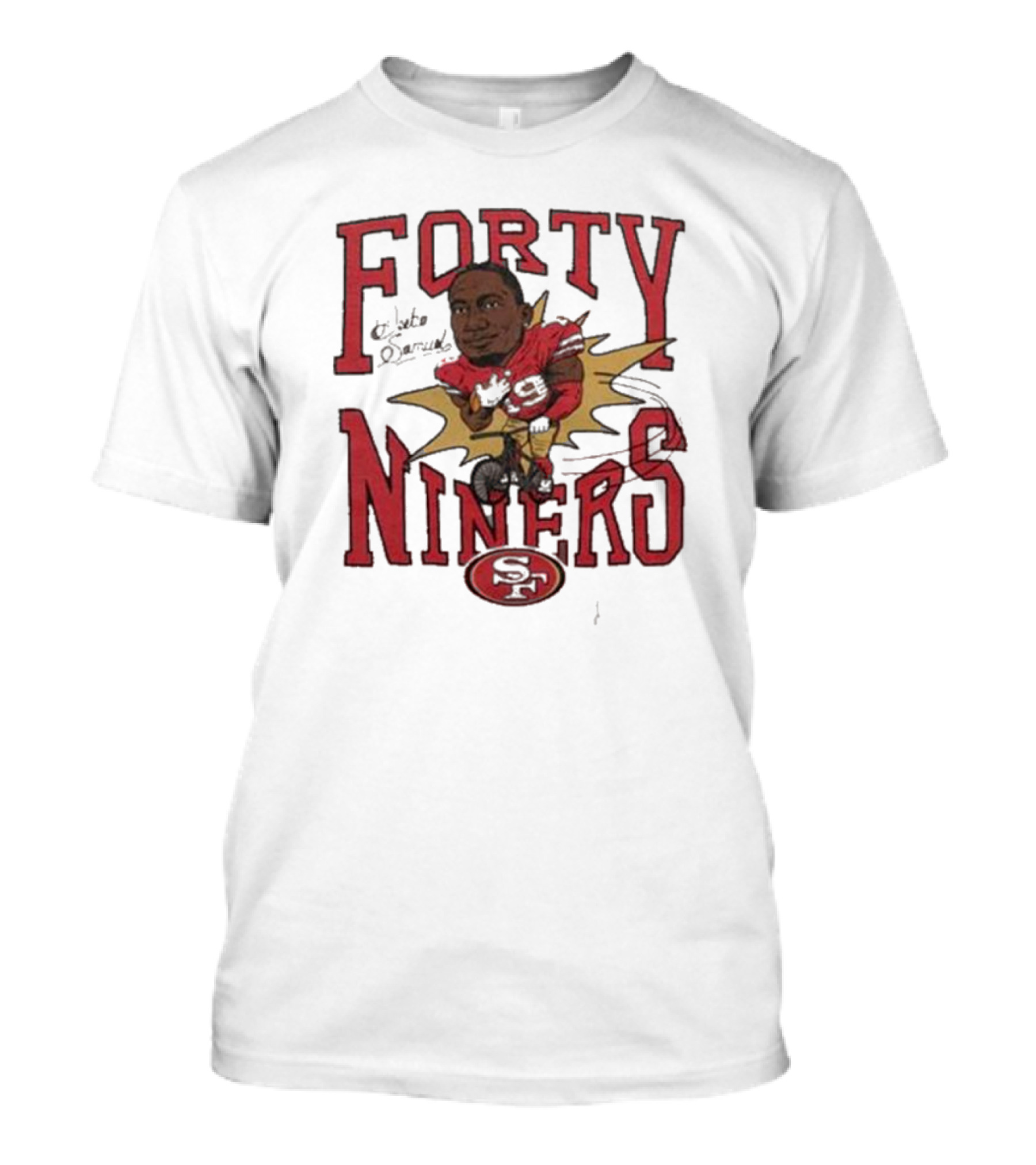Forty Niners Deebo Samuel San Francisco 49ers Caricature Tri-Blend Homage T-Shirt