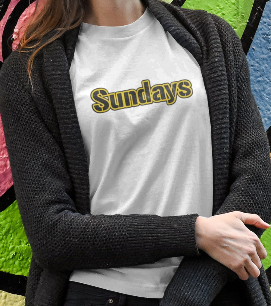 Sundays Steel Pittsburgh Football Game Day T-Shirt