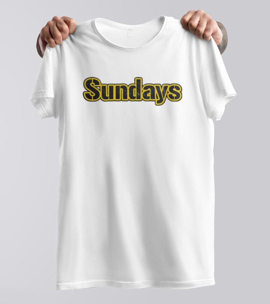 Sundays Steel Pittsburgh Football Game Day T-Shirt