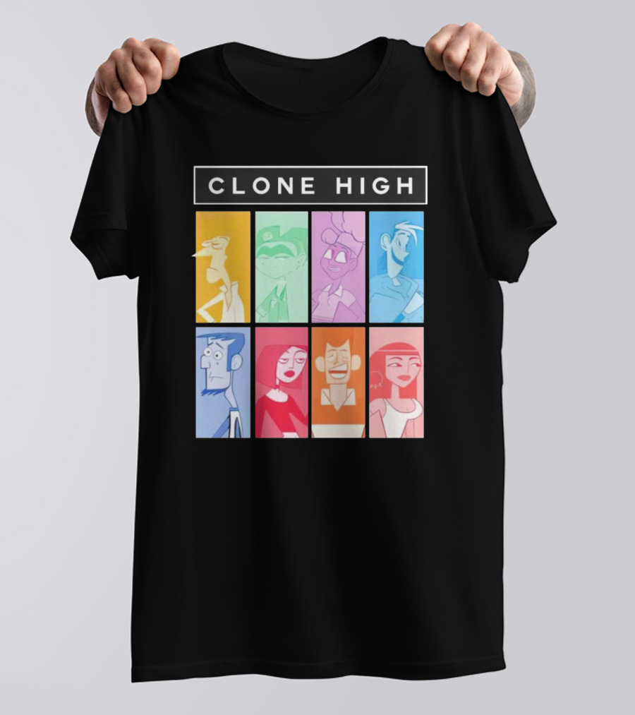 Tara Billinger Clone High Colorful Character Grid T-Shirt