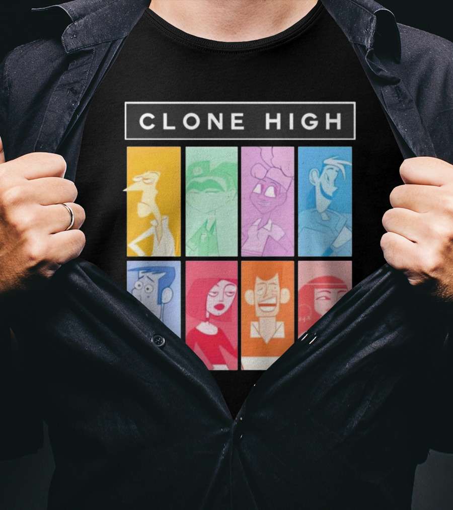 Tara Billinger Clone High Colorful Character Grid T-Shirt