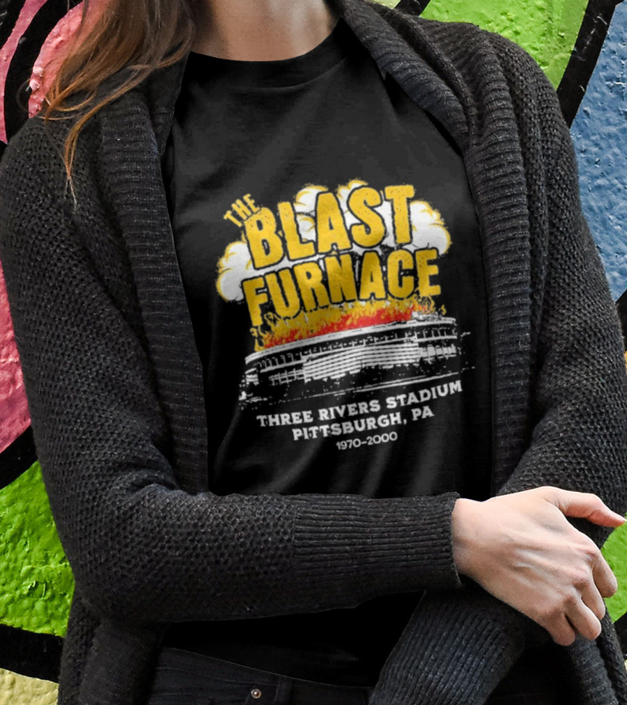 The Blast Furnace Explosion Three Rivers Stadium Pittsburgh PA 1970 2000 T-Shirt