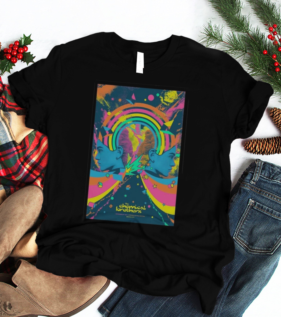 The Chemical Brothers Electropical Psychedelic Art November 19 Rainbow Explosion T-Shirt