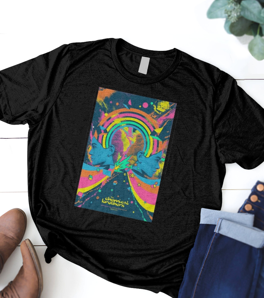The Chemical Brothers Electropical Psychedelic Art November 19 Rainbow Explosion T-Shirt