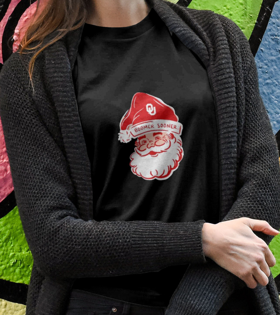 Boomer Sooner Santa Claus Christmas OU T-Shirt