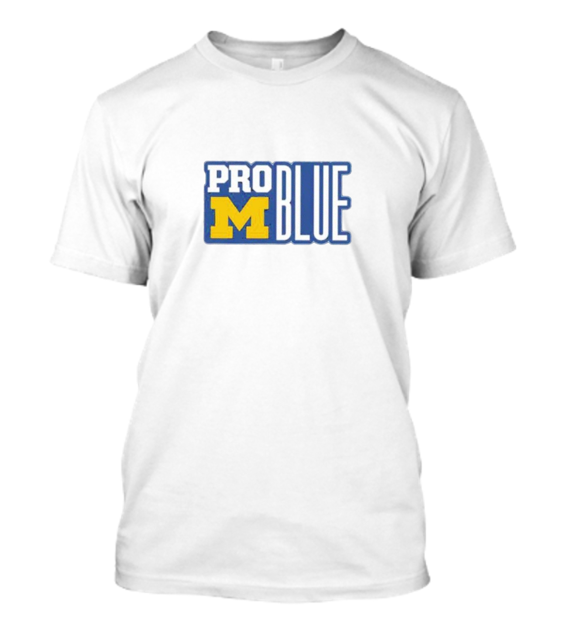 Pro Blue Michigan Wolverines Coach Jim Harbaugh T-Shirt