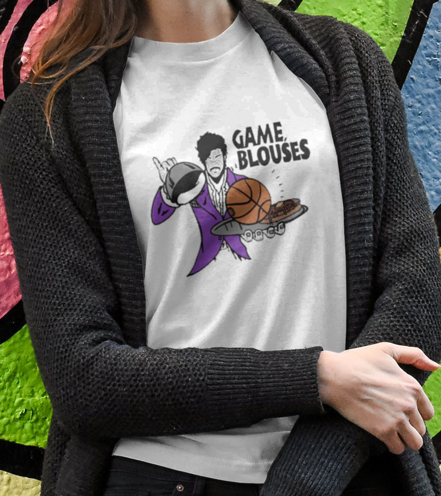 Game Blouses Basketball And Pancakes Purple Jacket T-Shirt