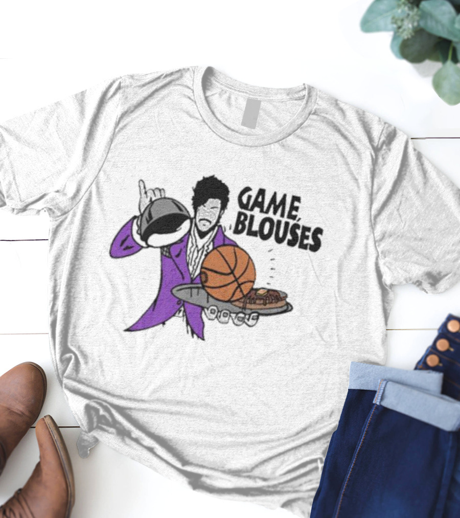 Game Blouses Basketball And Pancakes Purple Jacket T-Shirt