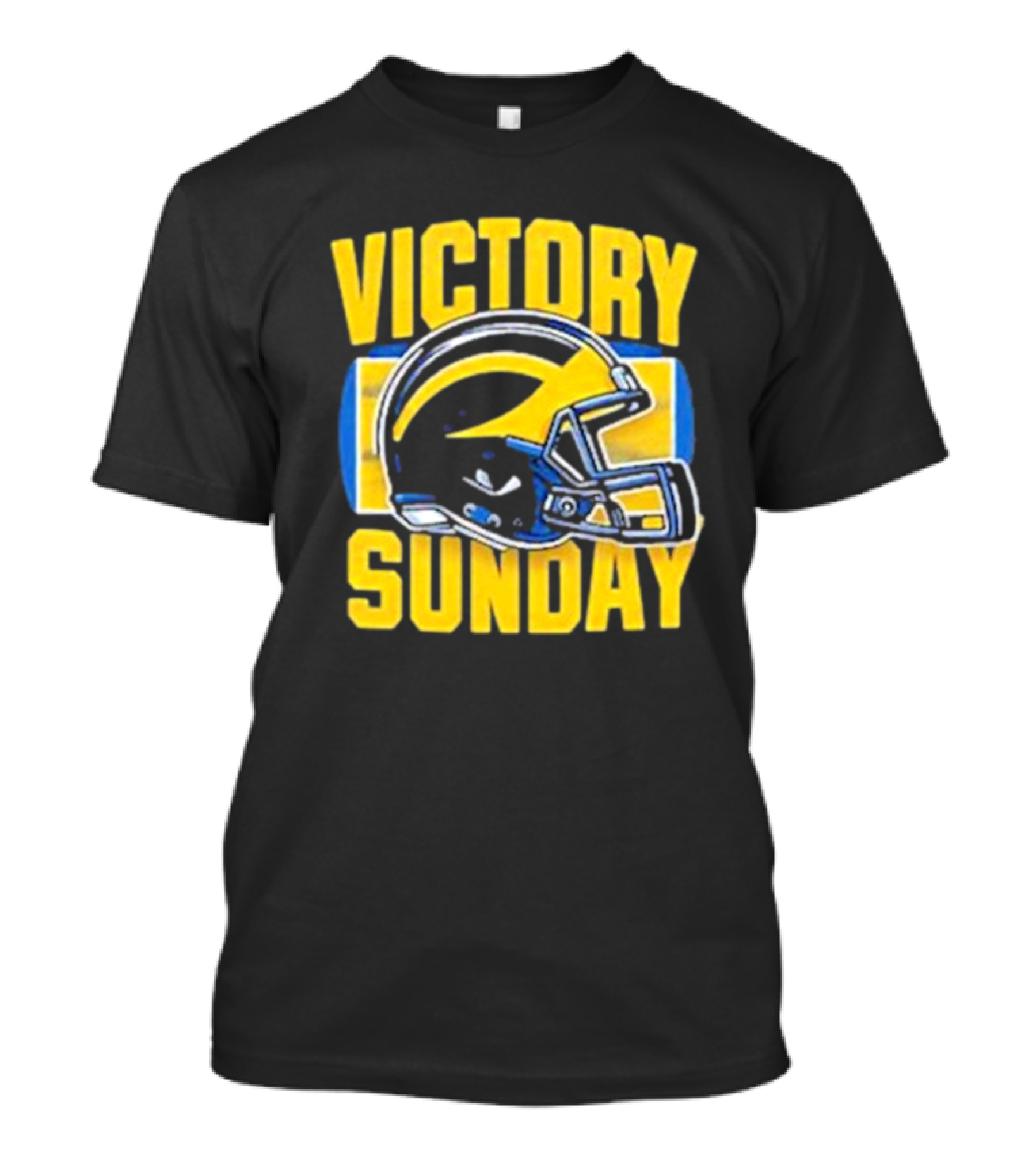 Victory Sunday Michigan Football Helmet T-Shirt
