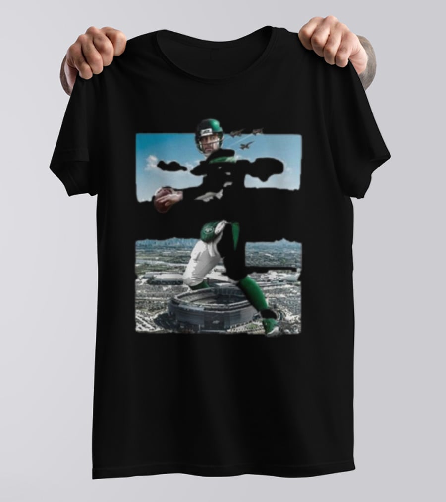 Philadelphia Eagles Mr Rogers Huge And Eagles Stadium Jets Football T-Shirt