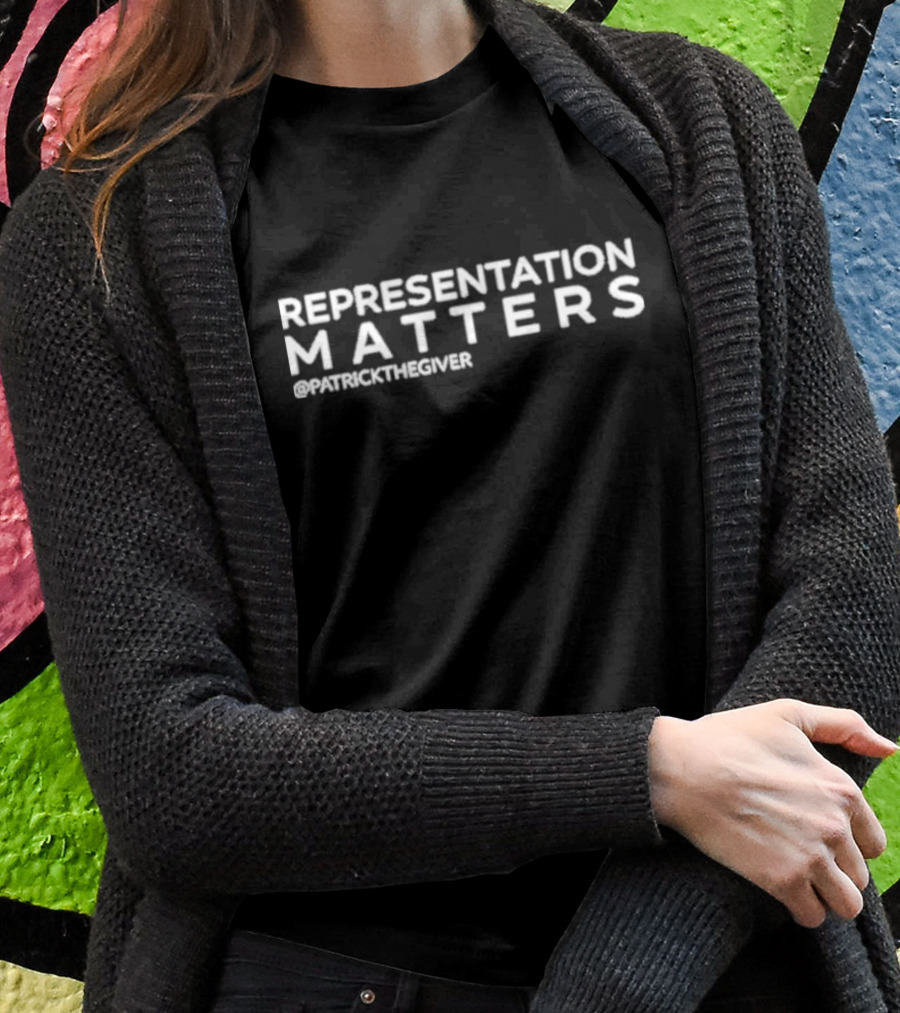 Patrick J. Rhodes Representation Matters @patrickthegiver T-Shirt