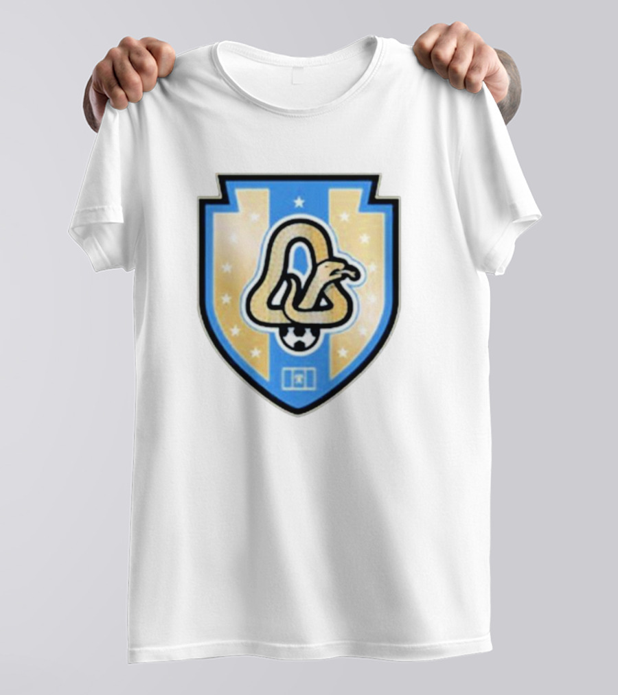 Phly Soccer Crest Snake And Stars Shield T-Shirt