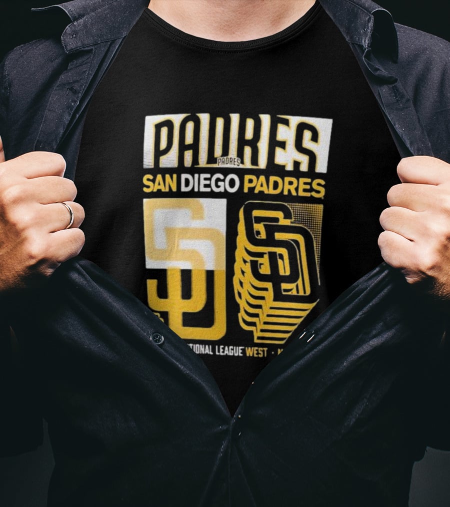 San Diego Padres West National League West Stack T-Shirt
