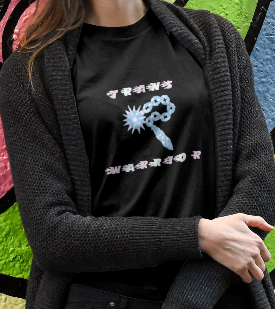 TRANS WARRIOR Blue Spike Chain T-Shirt