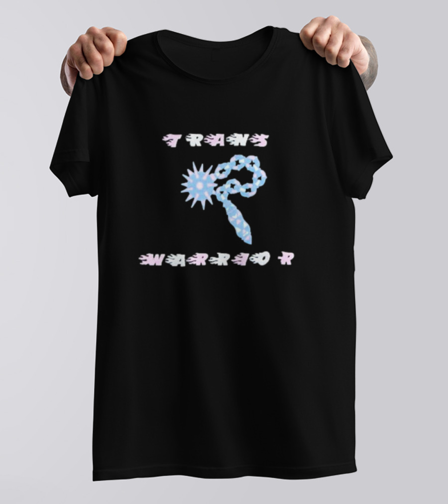 TRANS WARRIOR Blue Spike Chain T-Shirt