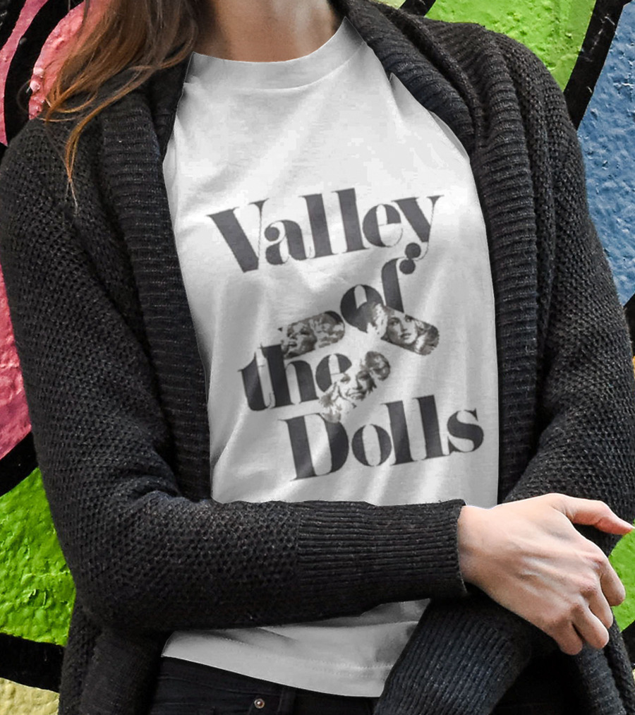 Valley Of The Dolls Text With Pill T-Shirt