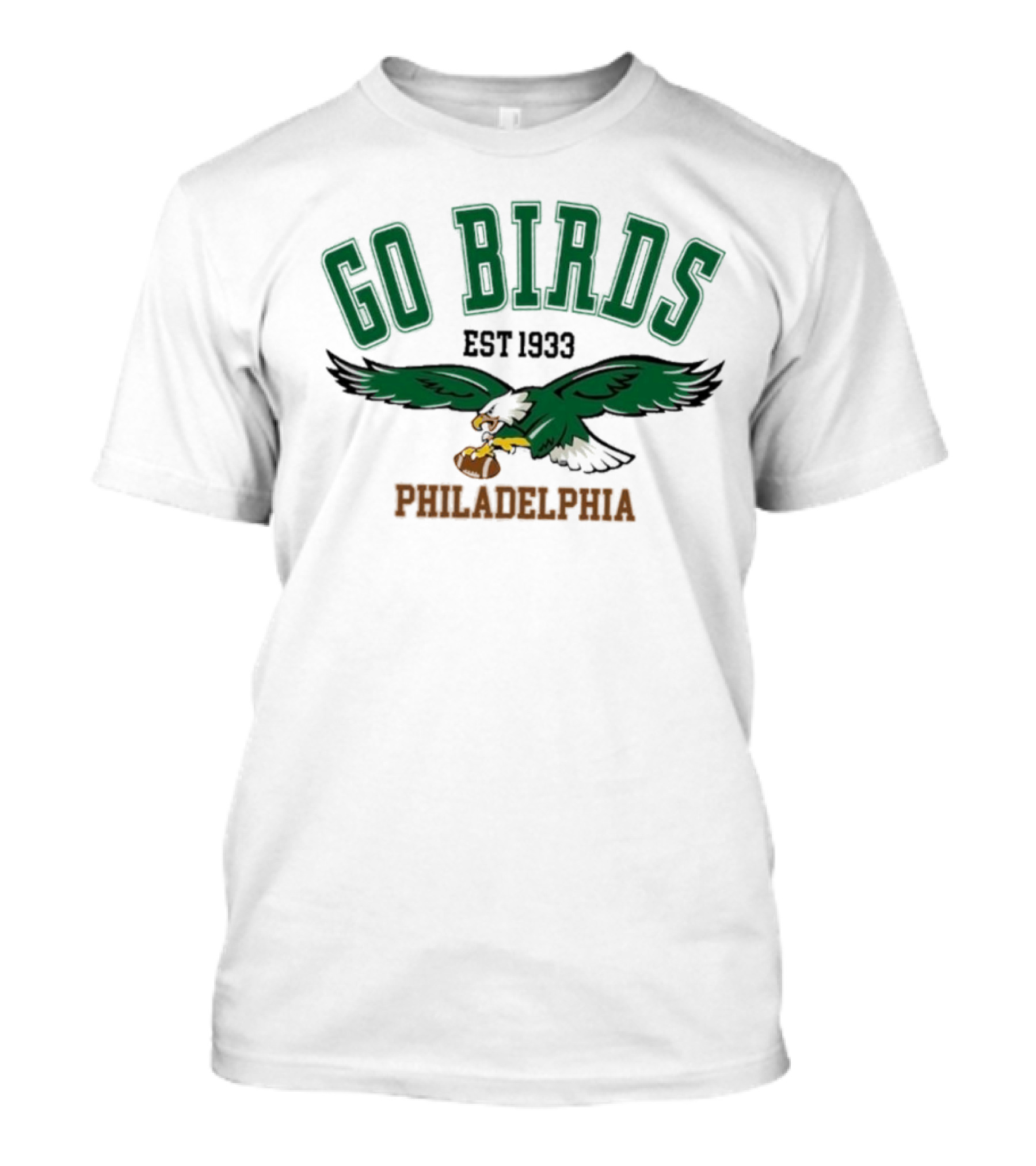 Kelly Green Go Birds Philadelphia Eagles Est 1933 NFL Vintage Sweatshirt T-Shirt