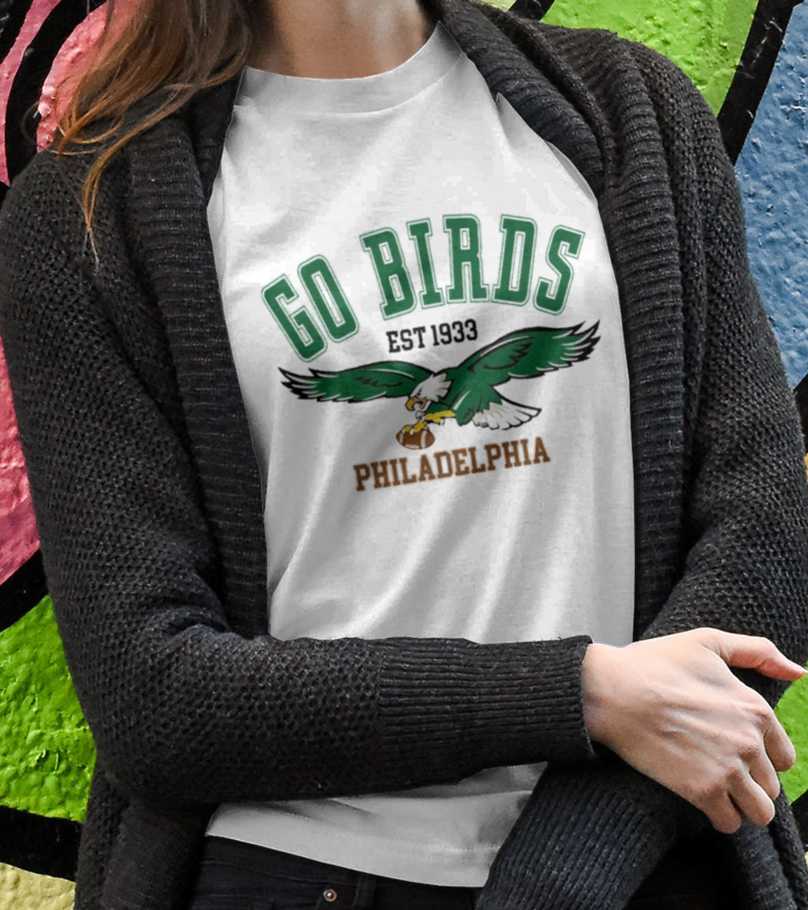 Kelly Green Go Birds Philadelphia Eagles Est 1933 NFL Vintage Sweatshirt T-Shirt