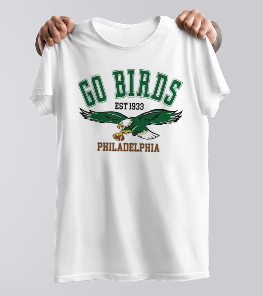 Kelly Green Go Birds Philadelphia Eagles Est 1933 NFL Vintage Sweatshirt T-Shirt