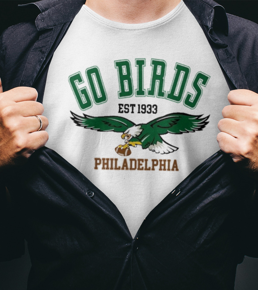 Kelly Green Go Birds Philadelphia Eagles Est 1933 NFL Vintage Sweatshirt T-Shirt