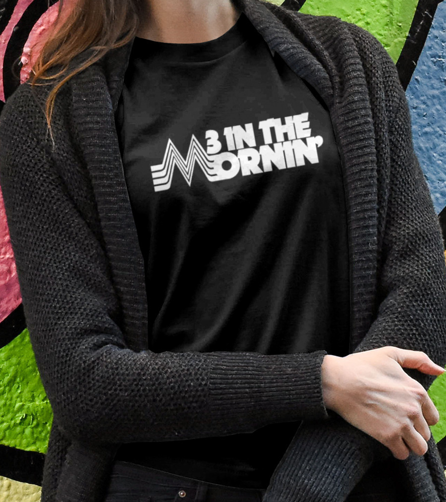 3 In The Mornin' Vintage 70s-Inspired Style Retro Lines T-Shirt