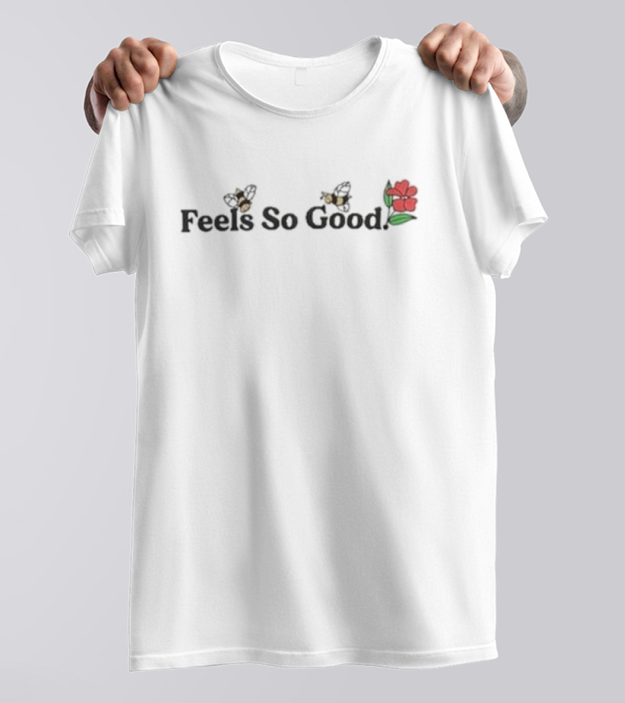 Bee Feels So Good With Red Rose And Bees T-Shirt