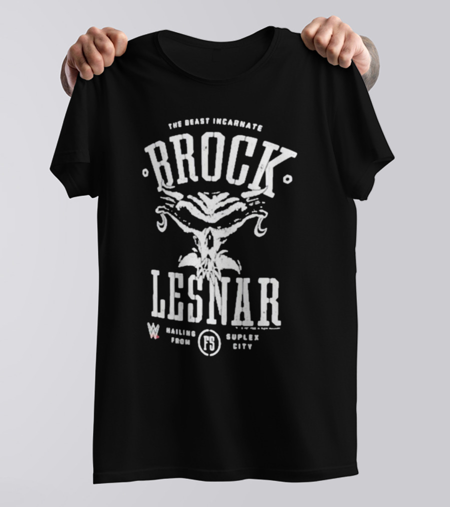 Brock Lesnar The Beast Incarnate Mailing From Suplex City T-Shirt