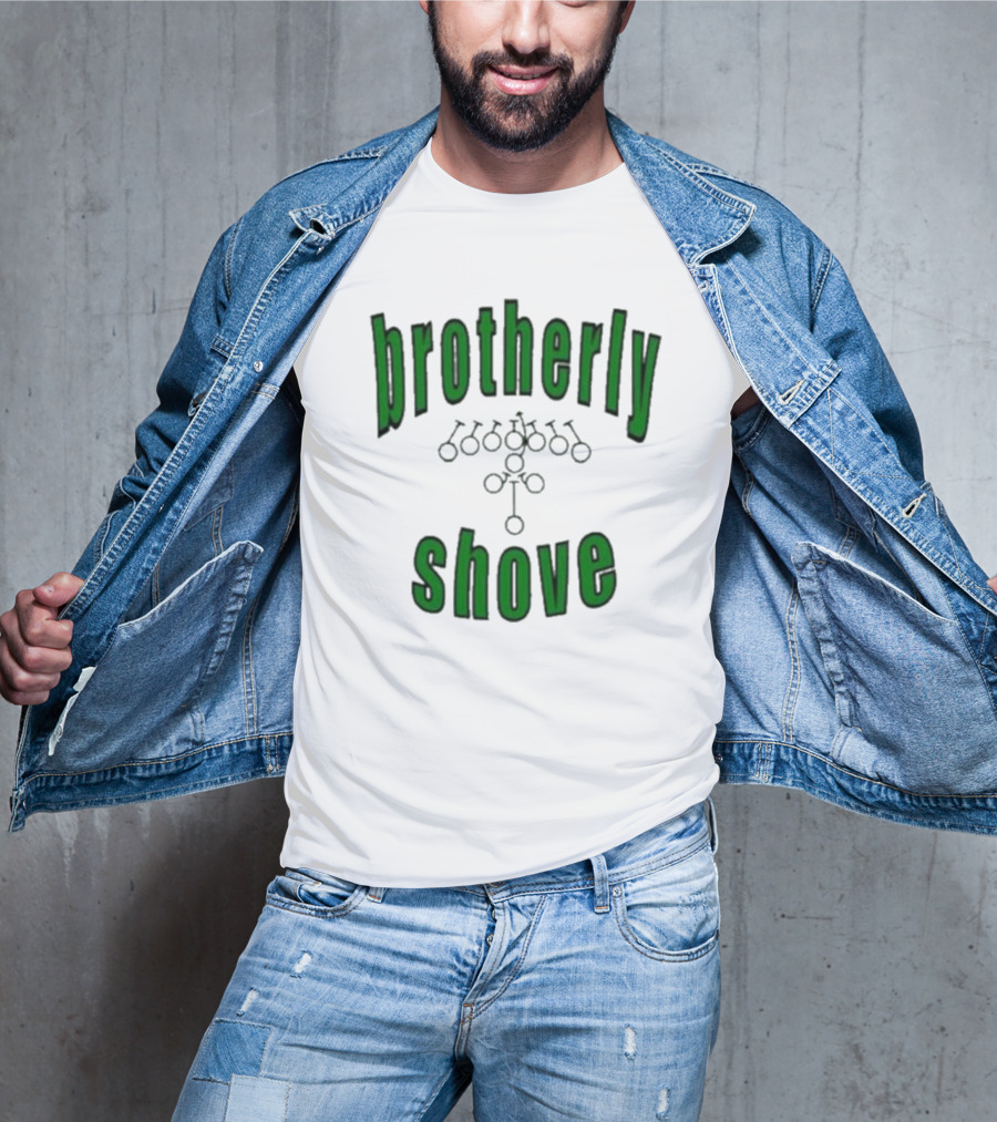 Brotherly Shove Football Play Formation T-Shirt