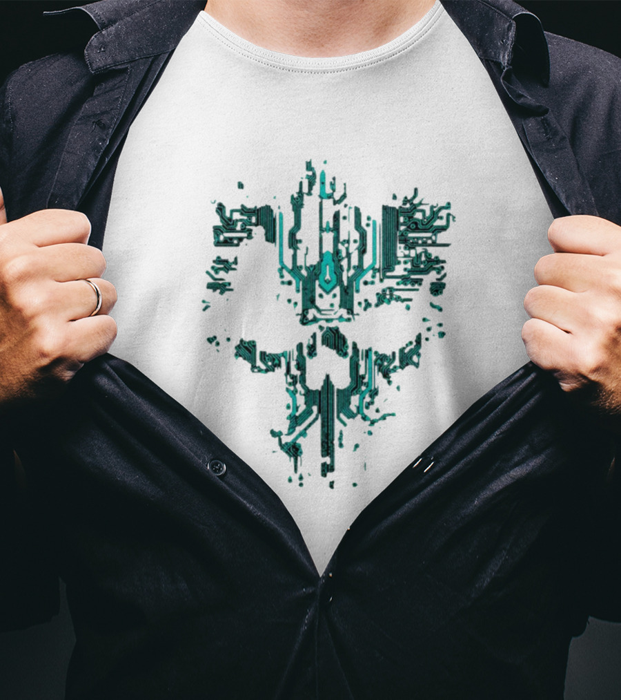 Circuit Skull Tech Face T-Shirt
