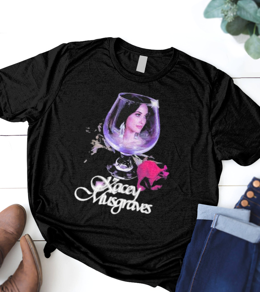 Kacey Musgraves Rose In Glass T-Shirt