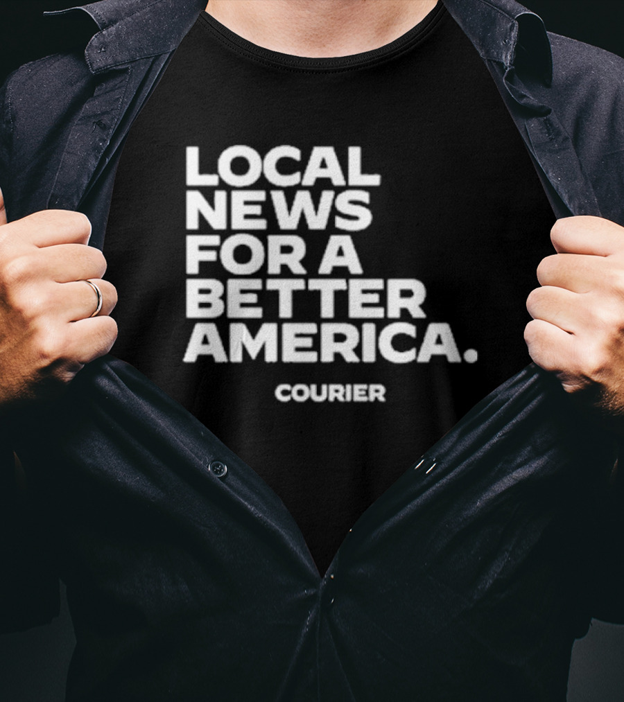 Local News For A Better America Courier T-Shirt