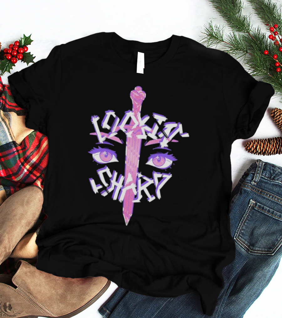 Lookin’ Sharp Kitty-Knife Eyes And Sword T-Shirt