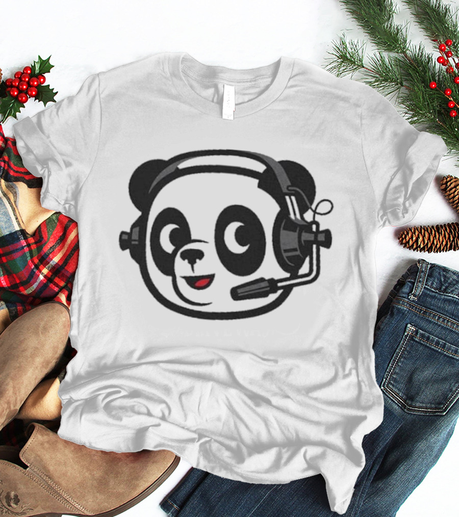 Dude Perfect Panda Headset T-Shirt