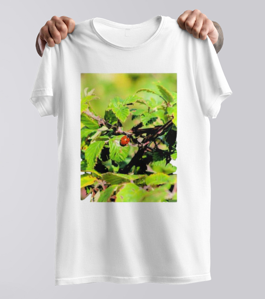 Spot In Nature With Ladybug On Leaf T-Shirt